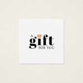 Elegant Clean Faux Gold Heart Gift Certificate (正面)