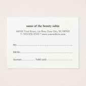 Elegant Clean Faux Gold Heart Warm White (裏面)