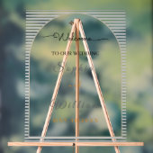 Elegant Clear Acrylic Wedding アクリルサイン (ニュートラル)