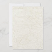 Elegant Coastal Beach Bridal Shower Invitation 招待状 (裏面)