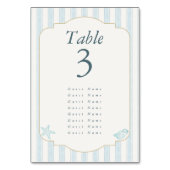 Elegant Coastal Elegant Wedding テーブルナンバー (裏面)