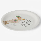 Elegant Cocktail Bridal Shower ペーパープレート (アングル)