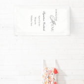 Elegant Cocktail Menu Wedding Banner 横断幕 (インサイチュ)