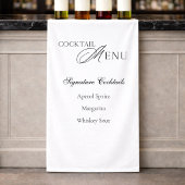 Elegant Cocktail Menu Wedding Banner 横断幕