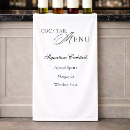 Elegant Cocktail Menu Wedding Banner 横断幕