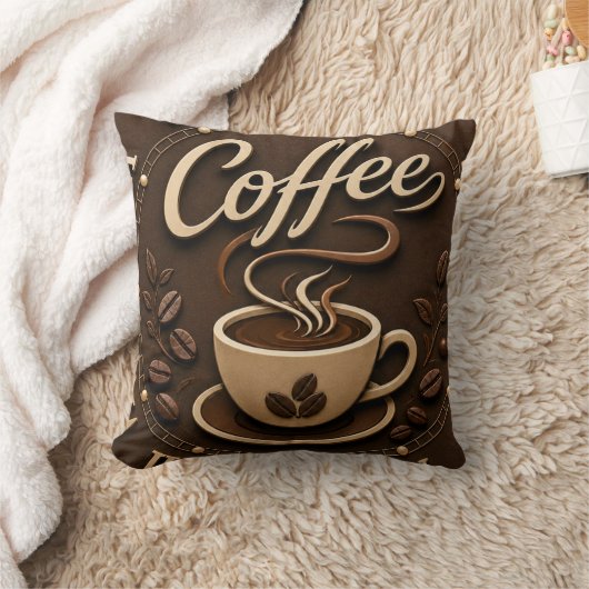 Elegant Coffee Bar クッション (ブランケット)