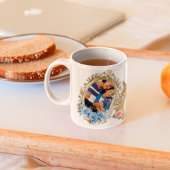 Elegant Coffee Mug with Classic Gold Frame - Desig カフェラテマグ