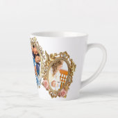Elegant Coffee Mug with Classic Gold Frame - Desig カフェラテマグ (右)