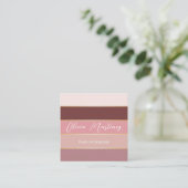 Elegant Color Stripes Personalized Business Card スクエア名刺 (スタンド正面)
