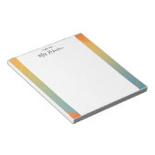 Elegant Colored Frame Teacher Notepad ノートパッド (アングル)