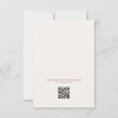 Elegant Colorful Boho Arches QR Code Wedding サンキューカード (裏面)