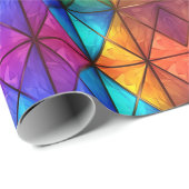 Elegant colorful diamond stained glass  ラッピングペーパー (ロールコーナー)