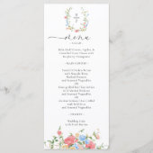 Elegant Colorful Wildflower Wedding メニュー (正面)