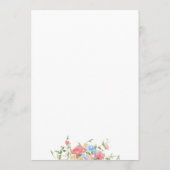 Elegant Colorful Wildflower Wedding メニュー (裏面)