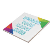 Elegant colorful with Your Own Image Photo タイル (側面)