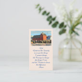 Elegant Commemorative Funeral Prayer Card 名刺 (スタンド正面)