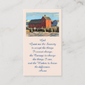 Elegant Commemorative Funeral Prayer Card 名刺 (正面)