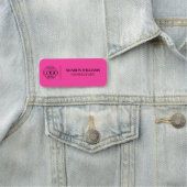 Elegant Company Business Logo Employee Magnetic 名札 (インサイチュ)