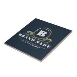 Elegant Company Monogram Vintage Emblem design タイル