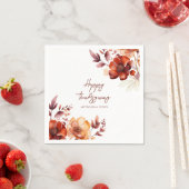 Elegant Company Thanksgiving Party  スタンダードカクテルナプキン (インサイチュ)