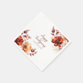 Elegant Company Thanksgiving Party  スタンダードカクテルナプキン (角)