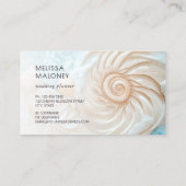Elegant Conch Coastal 名刺 (裏面)
