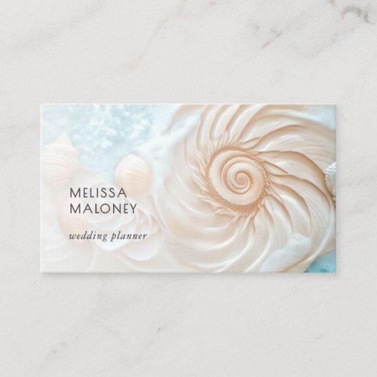 Elegant Conch Coastal 名刺 (正面)