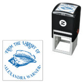 Elegant Conch Shell #2 Beachy Round Library Book セルフインキングスタンプ (インサイチュ)