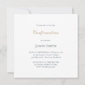 elegant Confirmation Invitation 招待状 (裏面)