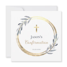 elegant Confirmation  Invitation