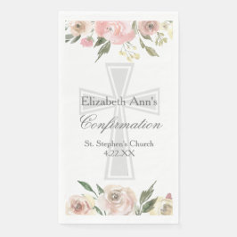 Elegant Confirmation Party Pink Floral Custom
