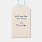 Elegant Congratulations Card for an Exceptional St ギフトタグ (裏面)