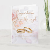 Elegant Congratulations on your Wedding  カード (正面)