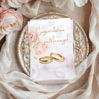 Elegant Congratulations on your Wedding  カード
