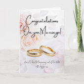 Elegant Congratulations on your Wedding Money  カード (正面)