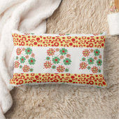 Elegant  Contemporary Chic Floral Lumbar  Pillows ランバークッション (ブランケット)