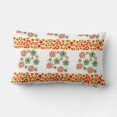 Elegant  Contemporary Chic Floral Lumbar  Pillows ランバークッション (裏面)