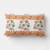 Elegant  Contemporary Chic Floral Lumbar  Pillows ランバークッション (正面)