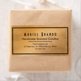 Elegant Copper Candle Company V5 返送先住所 ラベル