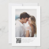 Elegant Copper & Earthy Botanical Photo Wedding 招待状 (裏面)