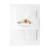 Elegant Copper & Earthy Botanical Wedding 招待状ベリーバンド (正面例)