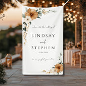 Elegant Copper Earthy White Wedding 横断幕