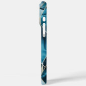 Elegant Copper | Feminine Opulent Teal Gold Case-Mate iPhoneケース (裏面 / 左)