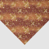 Elegant Copper Gold Florals Luxe Aesthetics 薄葉紙 (詳細)