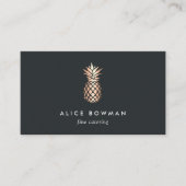 Elegant Copper Pineapple 名刺 (正面)