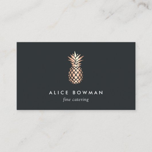 Elegant Copper Pineapple 名刺 (正面)