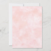 Elegant Coquette Pink & Gold Bow Sweet Sixteen 招待状 (裏面)