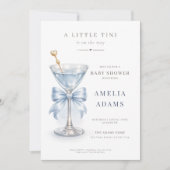 Elegant Coquette Tini Martini Baby Shower Invite 招待状 (正面)