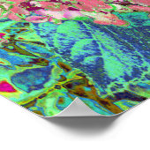 Elegant Coral and Chartreuse Limelight Hydrangea ポスター (角)