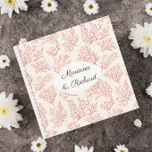 Elegant Coral Reef Wedding Guest Book ノートブック